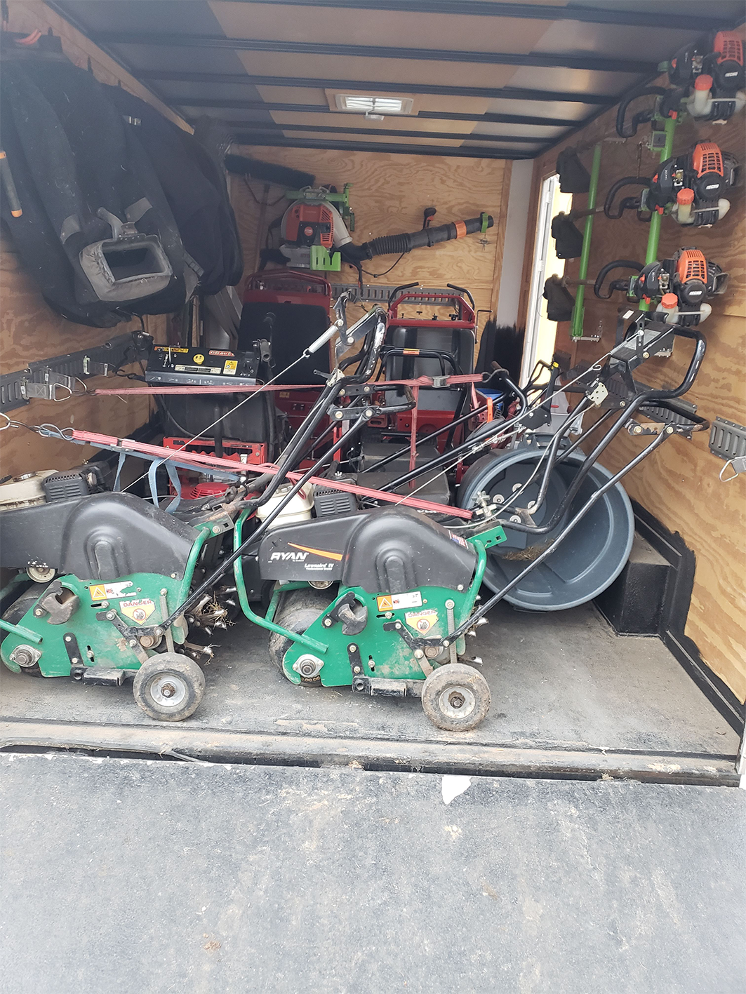 Aerating Equipment In Trailer